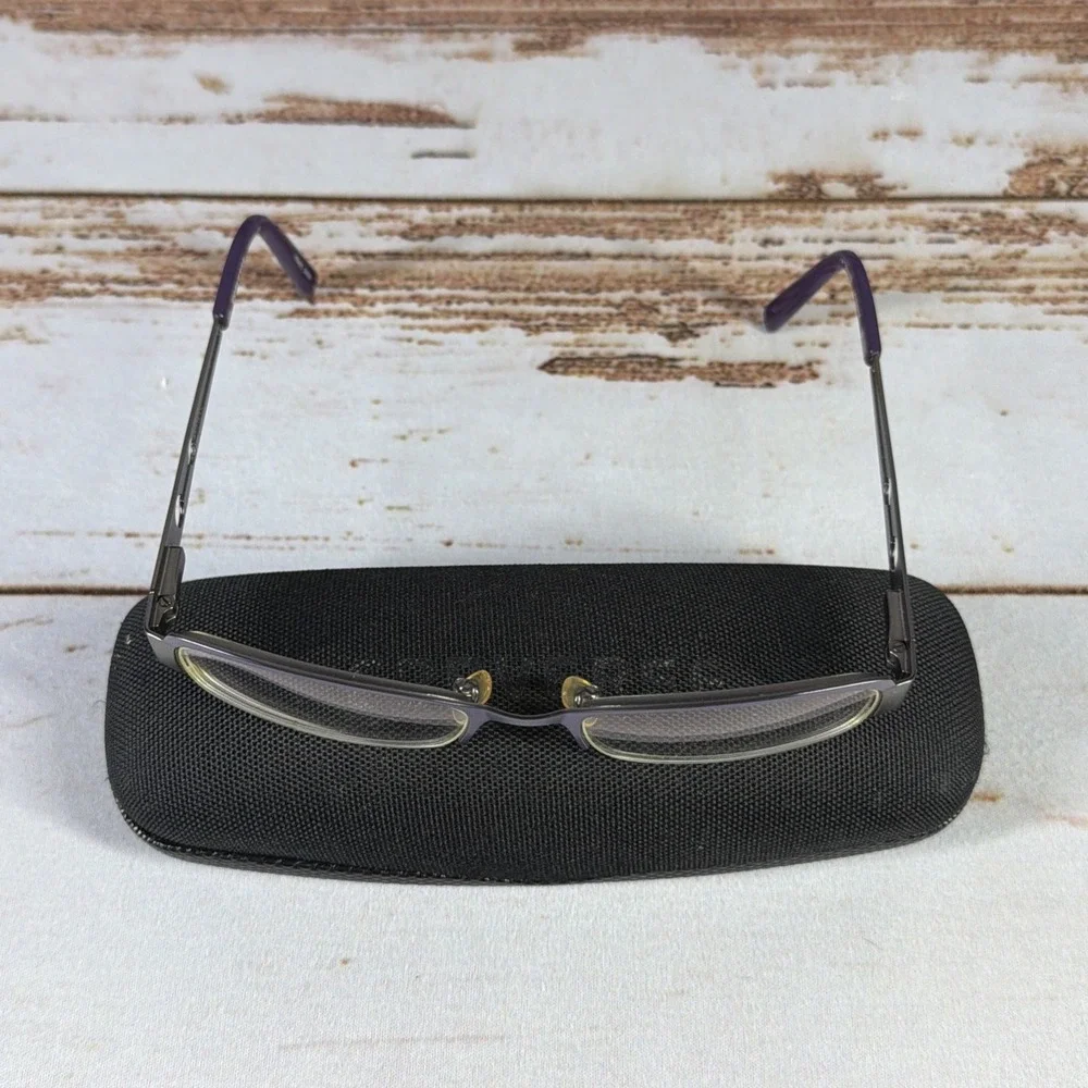 Converse I'm Telling Lavender Half Rim Eyeglass Frames 47-18-135 Used